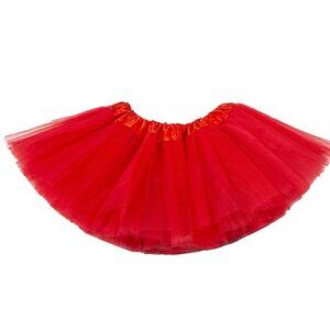 JANE SHINE holiday red 4 layer baby tutu NB-12 mo